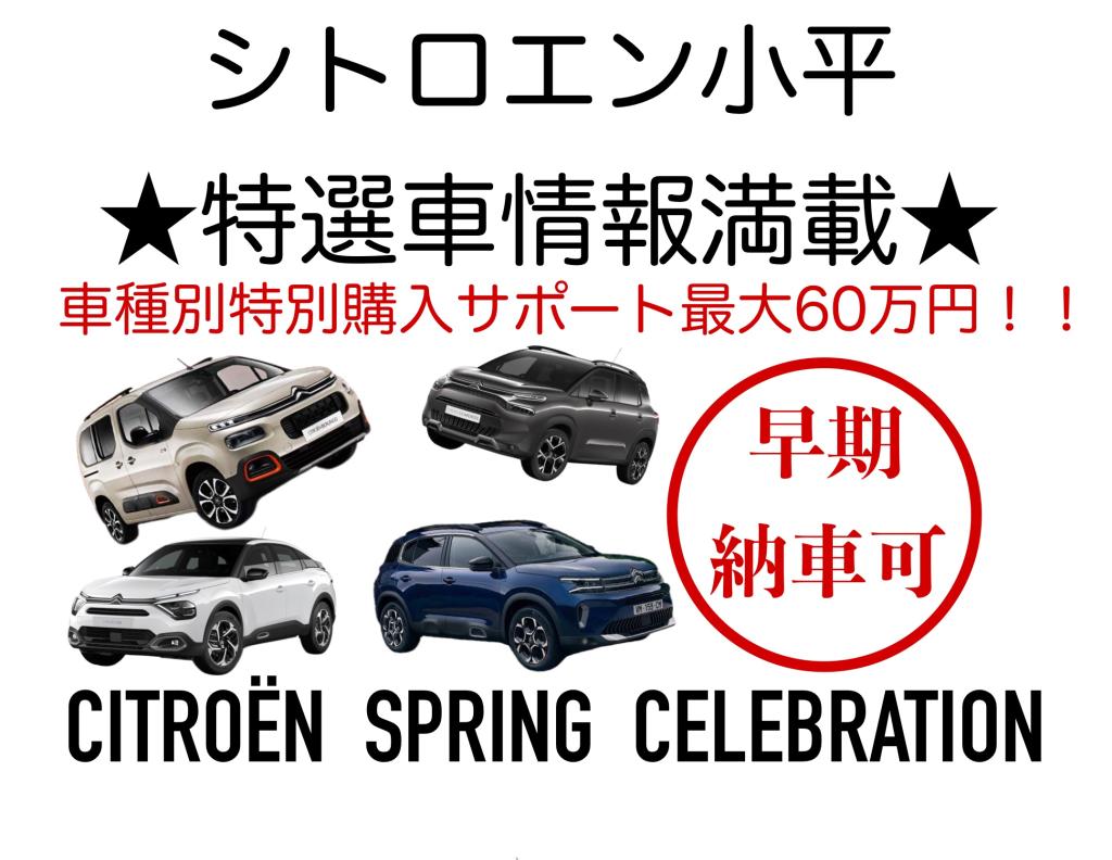 CITROËN SPRING CELEBRATION !! 特選車情報!!