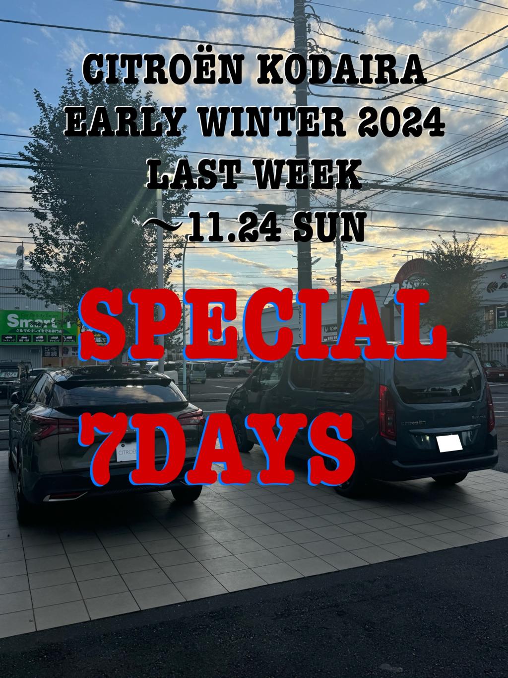 EARLY WINTER 2024 SPECIAL 7DAYS  ~11.24 SUN